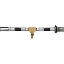 KS Tools Manometer-Anschlussschlauch mit 1/4" Schlauchanschluss zur universellen Verwendung mit 3/8" und 5/16" Hochdruckschlauchanschlüssen