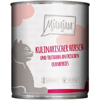 MjAMjAM 800g Hirsch und Truthahn an frischen Cranberries Katzenfutter nass