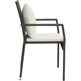 vidaXL Gartenstuhl 59 x 53,5 x 88 cm schwarz 4 St.