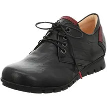 THINK! MENSCHA chromfrei gegerbte nachhaltige Halbschuhe, SCHWARZ/KOMBI 0000