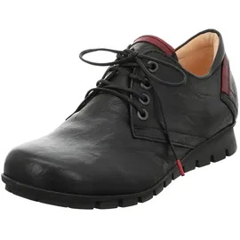 THINK! MENSCHA chromfrei gegerbte nachhaltige Halbschuhe, SCHWARZ/KOMBI 0000