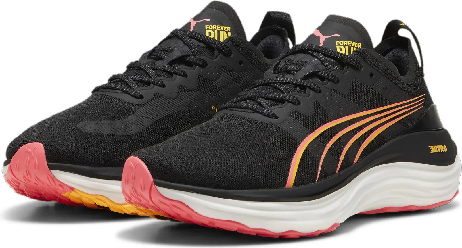 Puma Foreverrun Nitro Wns puma black-sunset glow-sun stream (19) 8.5