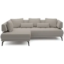 Ecksofa Giotto Stoff Steingrau