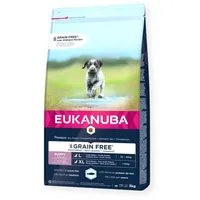 Eukanuba Welpenfutter getreidefrei mit Fisch für große Rassen - Trockenfutter ohne Getreide für Junior Hunde, 3 kg