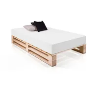 Möbel-Eins PALETTI DUO Holzbett Palettenbett, Bett aus Paletten mit
