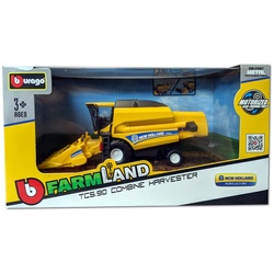 Bburago 18-31722 - New Holland - Mähdrescher TC5.90 für Mais (gelb) Spielzeugmähdrescher Modell