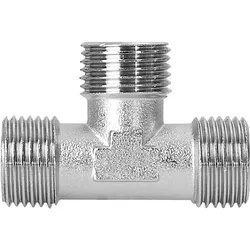T-Stück (AG x AG x AG) (Ausführung: T-Stück DN10 3/8'' AG/AG/AG Messing verchromt)