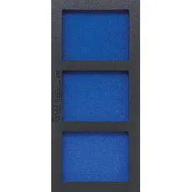 BGS Werkstattwageneinlage 1/3 Metall 408 x 189 x 32 mm blau leer: 3 Ablagefächer