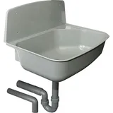 Haas + Sohn Haas Wand-Ausgussbecken Greta Polypropylen grau - grau