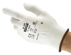 Ansell EDGE® 76-200 Stickhandschuh, PSA Kategorie 2, weiß 76200100 , 1 Packung = 12 Paar, Größe 10