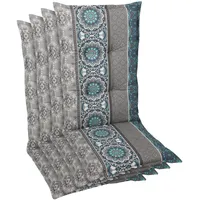 GO-DE Hochlehnerauflage GO-DE, blau, B:50cm H:7cm T:120cm, Baumwolle, Polyester,