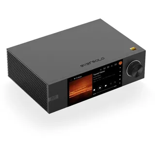 Eversolo DMP-A6 Streamers, All-in-One Verstärker und Netzwerk-Player, MQA Full Decode, XMOS316 DSD512 PCM768kHz/32Bit Bluetooth 5.0 aptX HD, 15,2 cm (6 Zoll) HD-Touchscreen, exklusive App, Musikdienst