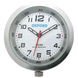 Oxford Analogue Motorraduhr, silber für Männer