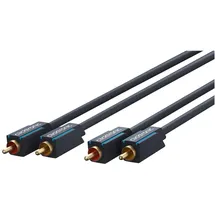 Clicktronic Stereo Audiokabel 2x Cinch-Stecker > 2x Cinch-Stecker 5,0m (70381)