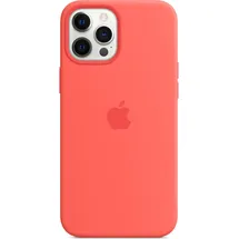 Apple iPhone 12 Pro Max Silikon Case mit MagSafe Zitruspink