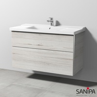 Sanipa 3way Waschtischunterschrank mit 2 Auszügen für P3 Comforts, BR79455,