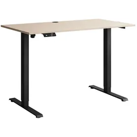 lookway Schreibtisch, SPACE höhenverstellbar mit Metallbeinen schwarz/Kaschmir