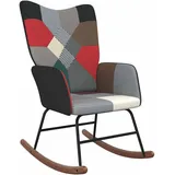 Schaukelsessel Mit Hocker Patchwork Stoff