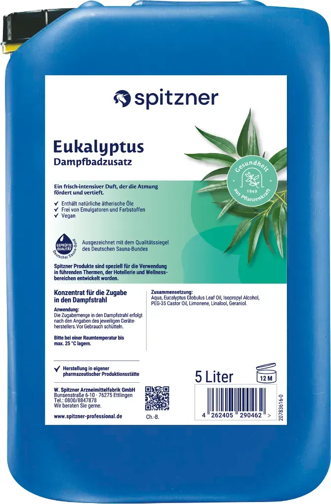 Spitzner Dampfbadzusätze - Eukalyptus 5L