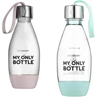 My Only Bottle Pink - 0,5 Liter - Langlebige Flasche für unterwegs - Flasche für Sprudel- und Tafelwasser - UV-beständig - BPA-frei & Bottle My Only Flasche, Kunststoff, 500 milliliters, Blau