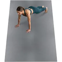 NEOLYMP Bodenschutzmatte Fitnessgerät 8mm Dicke – rutschfest – stoßdämpfend, Größe 213 x 152 cm in Grau Grau