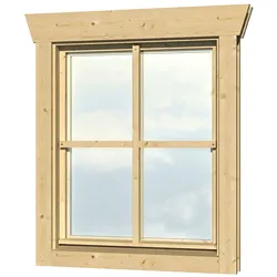 Fenster SKANHOLZ "Einzelfenster", beige (natur), B:57,5cm H:70,5cm, Holz, Glas, Fenster, Anschlag links