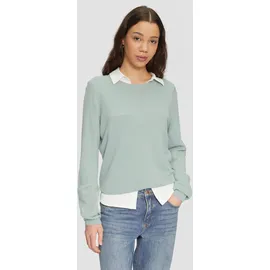 QS Strickpullover mit Struktur Grün S
