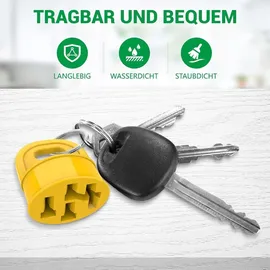 luxuskollektion 2er Kontaktschutz Abdeckung für E-Bike Akku, Gelb, UV-beständig