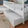 VitaliSpa Hausbett Franka 90 x 200 cm Holz massiv weiß
