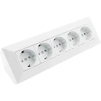 ChiliTec Mehrfachsteckdose 5-fach Weiß