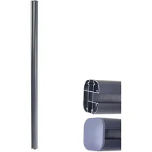 MCW Zaunpfahl 240 x 0 cm Grau/WPC
