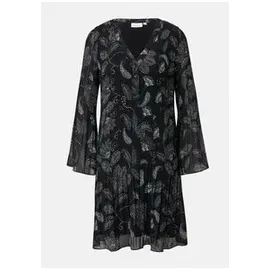 Comma, Kleid Blusenkleid Schwarz 34