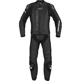 Spidi Laser Touring Lederkombi 2tlg. - Weiß/Schwarz - Lang 56