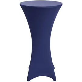 Beautissu Stehtischhusse Stella Blau Ø 70 cm