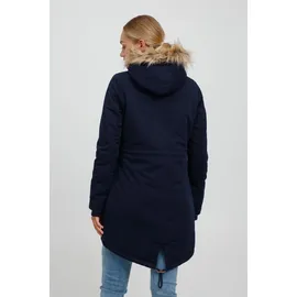 Oxmo Parka OXAnna Damen Winterparka Mantel mit Fellkapuze und Teddy-Futter, - L