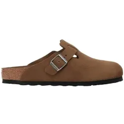 BIRKENSTOCK  Sandalen Boston Suede Leather Narrow - Dark Tea Tonal  in Braun, 37