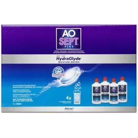 Aosept Plus HydraGlyde Peroxid-Lösung 4 x 360 ml