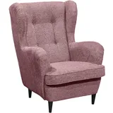 Sconto Ohrensessel Rosa, - 78x102x98 cm