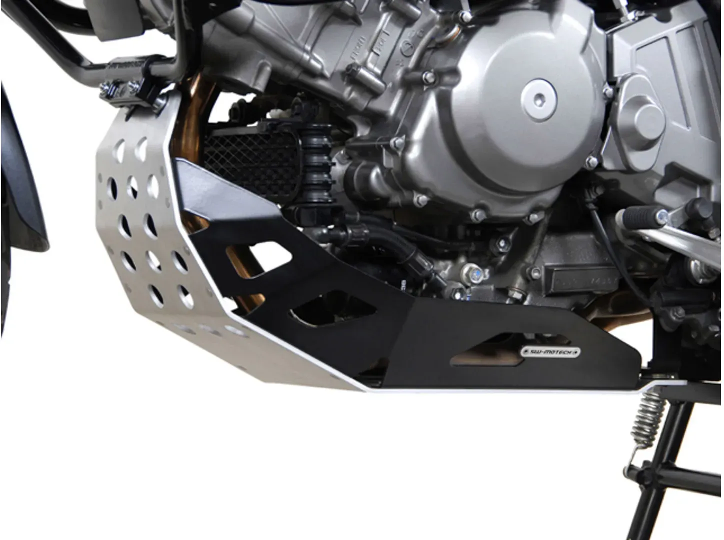SW-Motech Motorbeschermer - Zwart. Suzuki DL650 V-Strom (04-10). Generatie-2., zwart-zilver, Eén maat