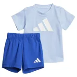 Adidas Essentials T-SHIRT Set Jogginganzug, Glow Blue F19/white,