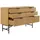 SalesFever Kommode 120 x 80 x 40 cm Beige / Schwarz