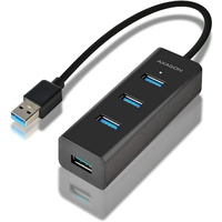 AXAGON HUE-S2B USB 3.0, 4-Port Hub, Schwarz