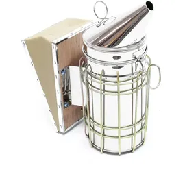 Wiltec Rauchbläser Bee Smoker Rauchdose Silber