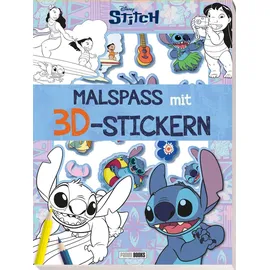 Panini Verlags GmbH Disney Stitch: Malspaß mit 3D-Stickern: Malblock mit 3D-Stickern