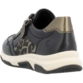 remonte Sneaker Damen Schwarz/Gold 37