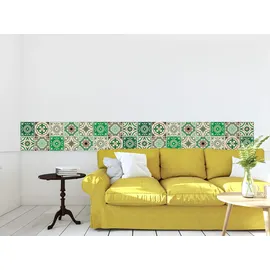 OTTO home Fliesenaufkleber Ornamente 12er Set grün Sticker