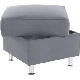 Home Affaire Hocker Cardoso mit Stauraum 58 x 47 x 58 cm Grau