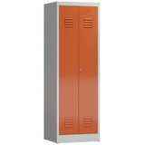 Classix Spind feuerrot, lichtgrau X-510424, 1 Schließfach 59,0 x 50,0 x 180,0 cm