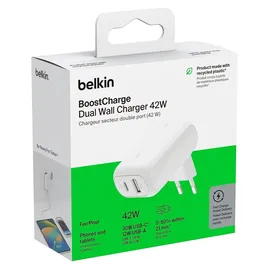Belkin BoostCharge Ladegerät mit zwei Anschlüssen (42 W)