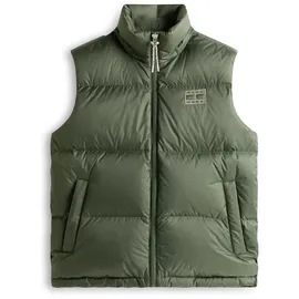 Tommy Hilfiger Regular fit Daunenweste mit abnehmbarer Kapuze Dunkelgruen, L